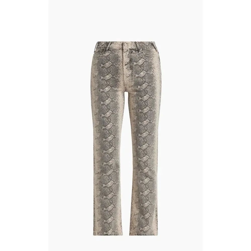 Mother The Hustler Flood Snake Jeans in Boa Babe Python